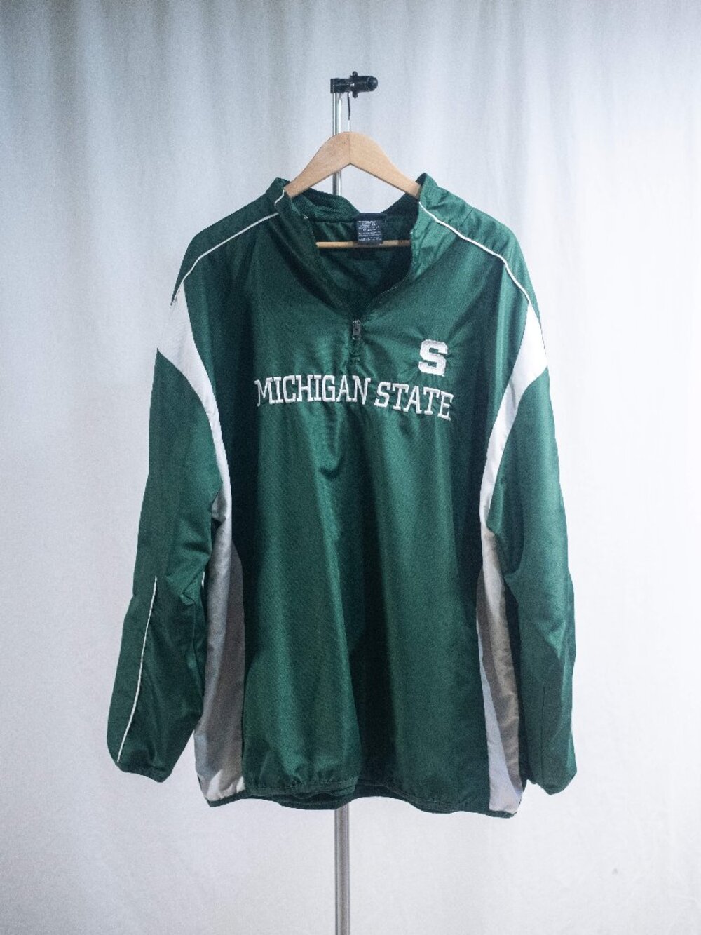 Michigan State University MSU Spartans Pullover Windbreaker Jacket
